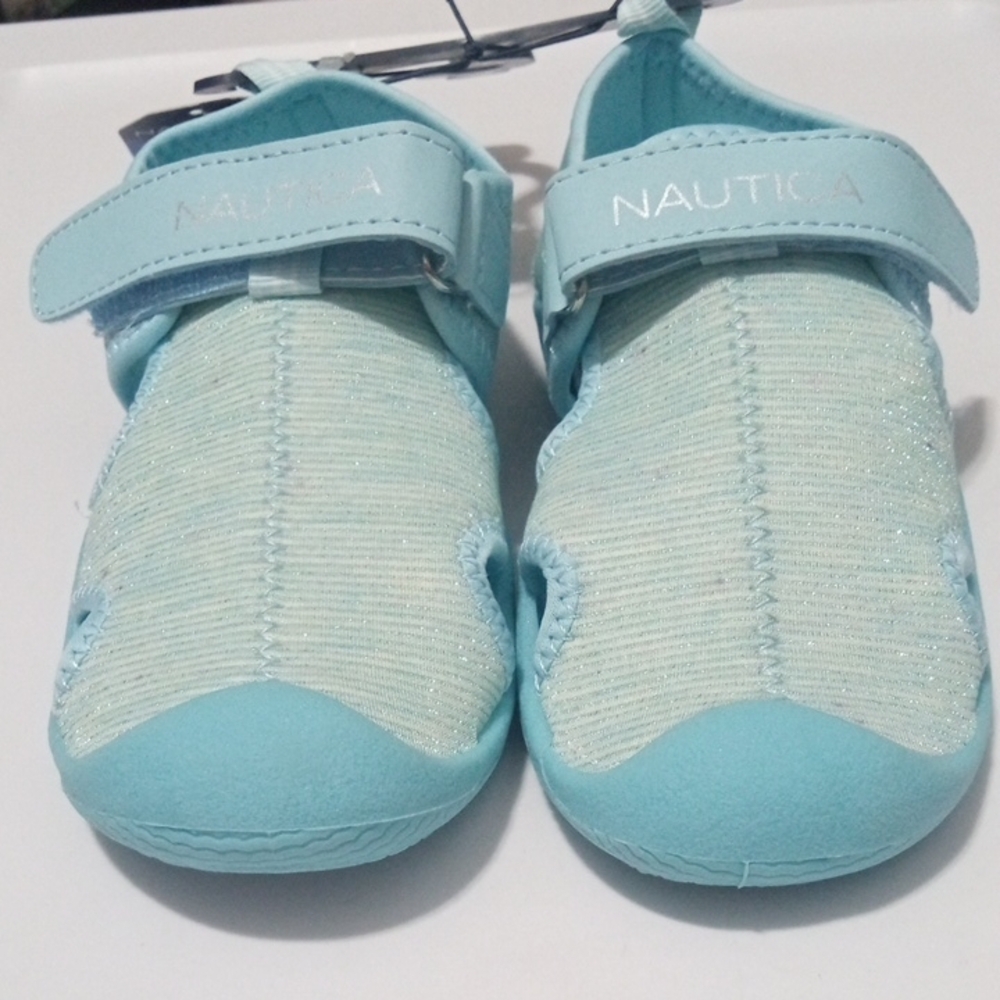 NAUTICA KIDS Blue Aqua Shoes Swim Pool Vacation Shoes  Toddler Size 11 NWT - Picture 2 of 6